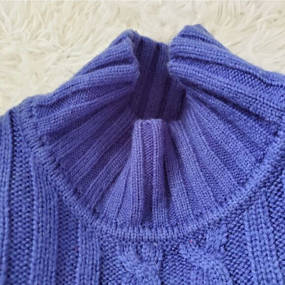 Karen Scott Pullover Crewneck Sweater Royal Blue Size L - Picture 5 of 11